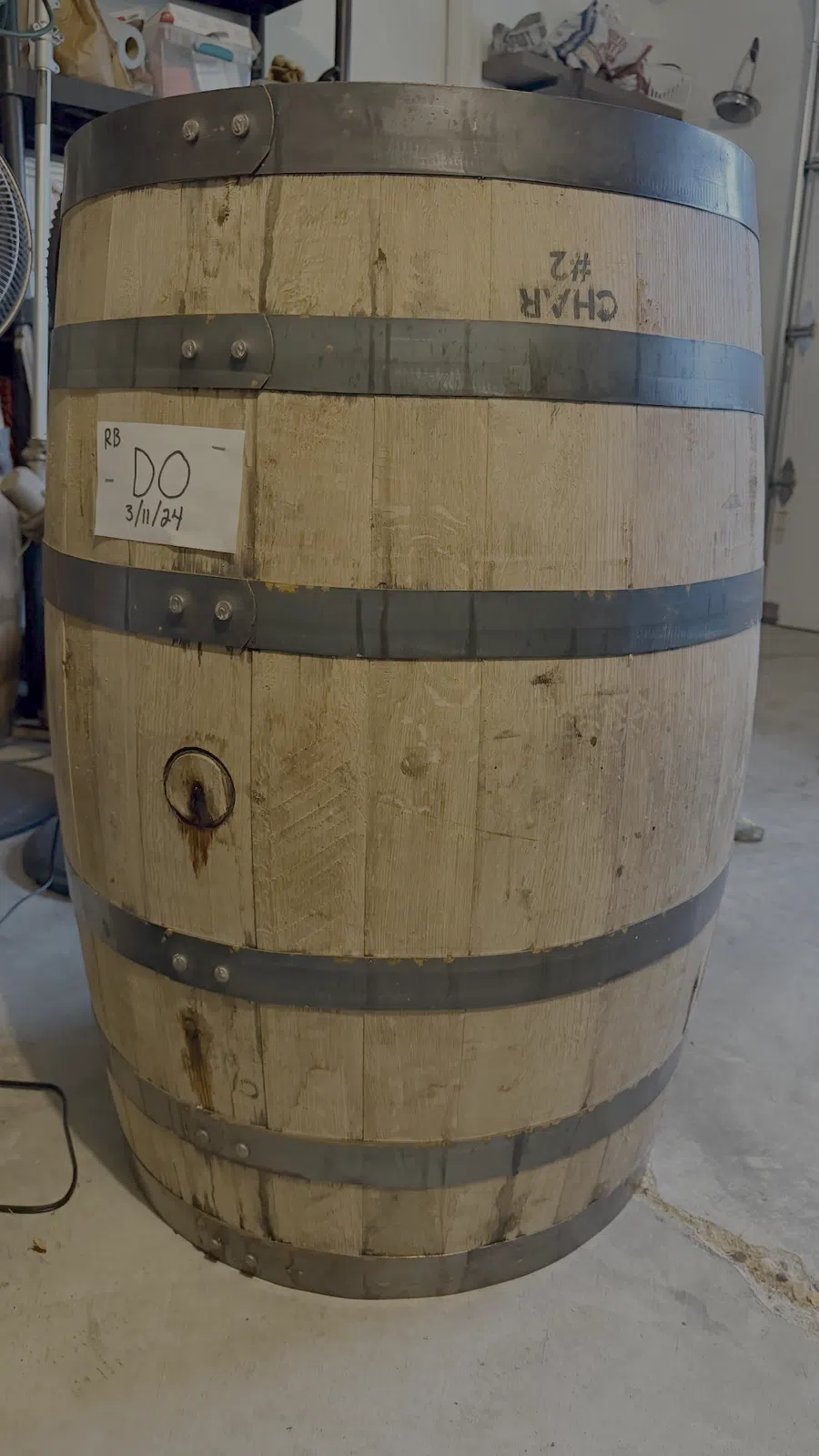 The double-oaked barrel that became The Chronicle.