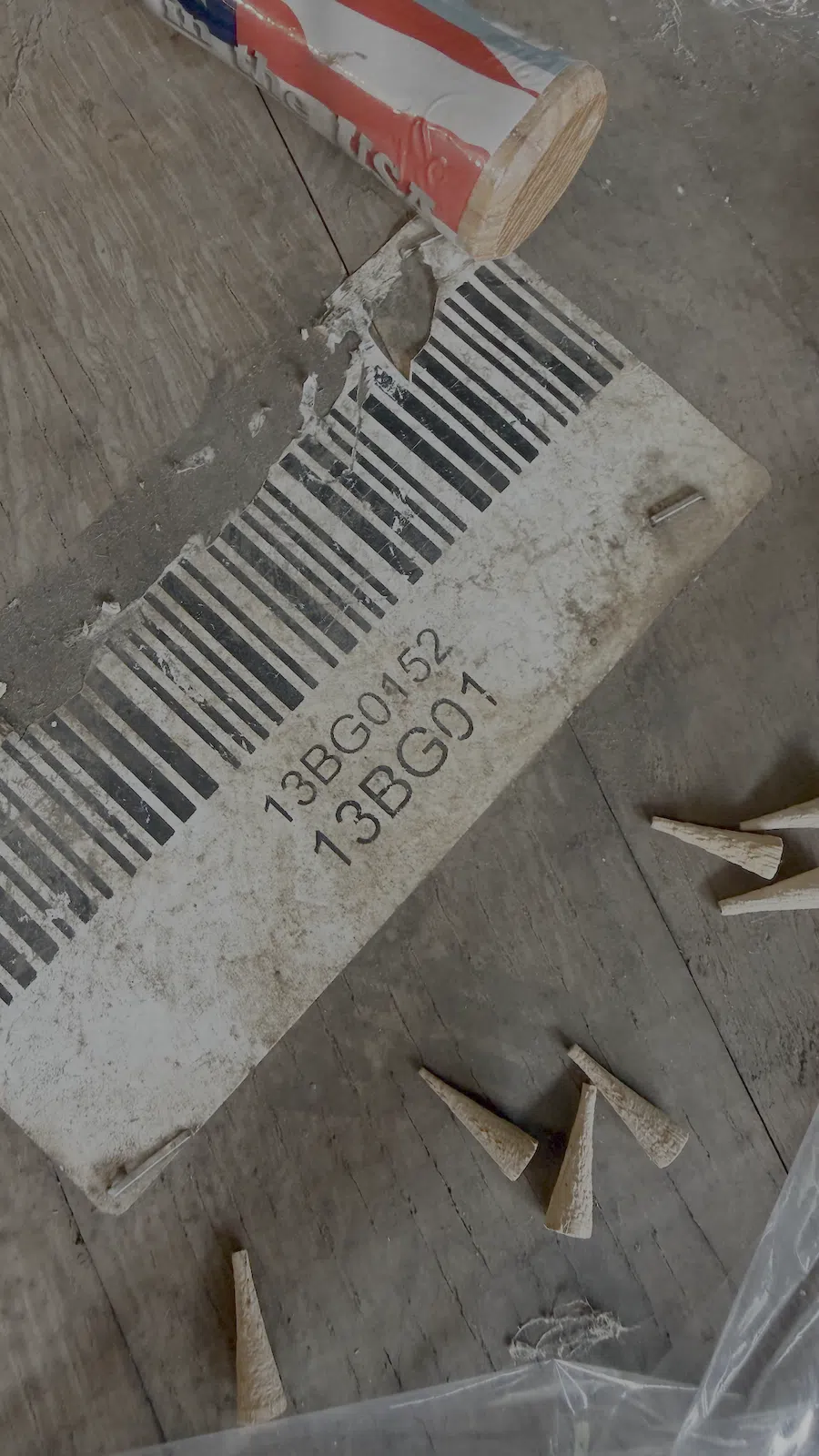 The identifying tag that helped preserve the barrel’s provenance.