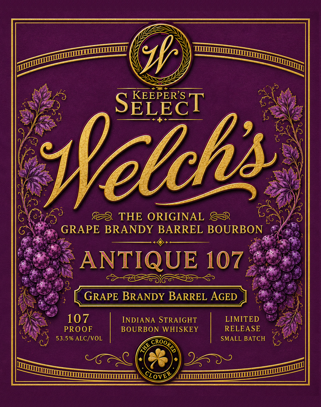 Welch's Antique 107 label